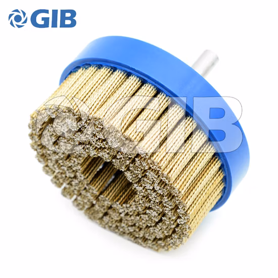 High Quality Knotted Brass Coated Steel Wire Disc Brush