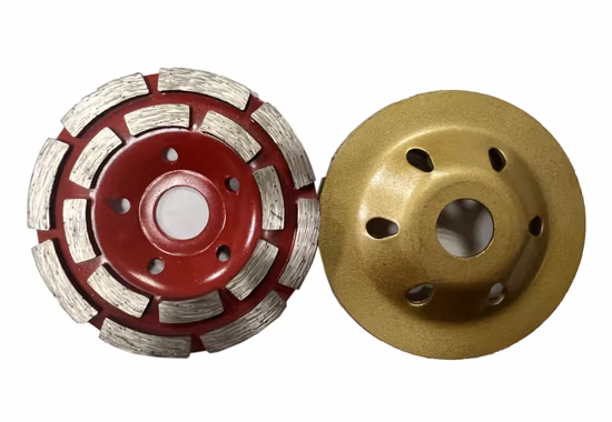 다이아몬드 콘크리트 그라인딩 휠 5 인치, 석재 콘크리트 표면, 시멘트, 대리석, 암석, 화강암 연마 및 청소용 다이아몬드 컵 휠